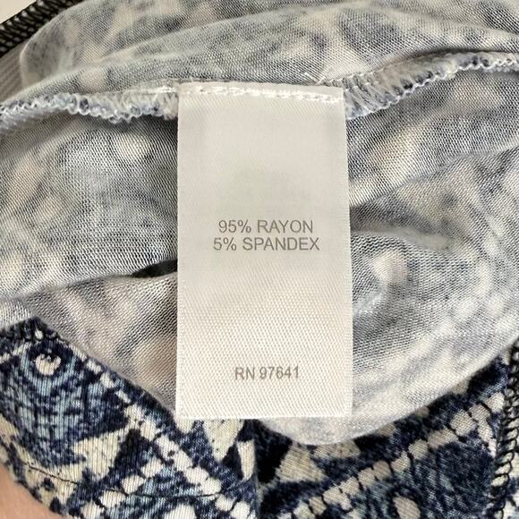 J. Jill Blue Geometric Printed Midi Skirt Size XL - Picture 4 of 4